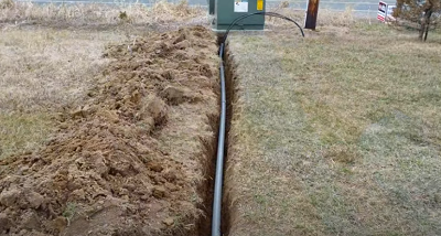 Pulling Burial Electrical through PVC pipe from electrical transformer.